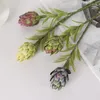 Dekorativa blommor avancerade kronärtskockor konstgjorda växter graden hem dekoration blommor arrangemang tillbehör plast falsk 55 cm