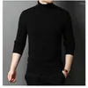 Pulls pour hommes Col haut à manches longues Pull d'hiver 2023 Hommes tricotés ZDE2774