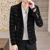 Abiti da uomo 2023 High-end Autunno E Inverno Addensato Nucleo Vestito In Pile Casual Personalità Cappotto Ruffian Bello Colore di Corrispondenza