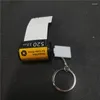 Nyckelringar sublimering av tomt minnesfilm Keychain Key Ring Transfer Printing Material 100st/Lot