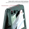 Capa de telefone híbrida Vogue de filme de tela de luxo para Samsung Galaxy Z dobrável Flip5 5G durável proteção completa macia amortecedor membrana kickstand dobrável com suporte de anel