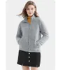 Women's Hoodies Women Solid Jacket Zipper Pocket Thick Sweatshirt Kangaroo Long Sleeve Warm Soft Full Coat 9837