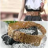 All-Match Fashion 8 Colors Lady Luxury Pu Leather Hollow Flower Chain Belt Dress Dekorativa Summer Wide Bells for Women