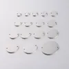 Charms Fnixtar 20Pcs 8-25mm Mirror Polish Stainless Steel Stamping Round Blank Discs Connector Charms For DIY Jewelry Making Neckalces 230907
