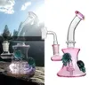 New 8inch Glass Beaker with dab rig bubbler glass bong water pipe with 14 mm joint oil burner