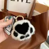 Griffe de chaton en fourrure de vison moelleuse, mignon sac de poupée en peluche, porte-clés de voiture, pendentif, cadeau pour fille 247m