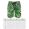 Men's Shorts Palm Leaves Board Black White Geometry Hawaii Short Pants Custom Surfing Quick Dry Swimming Trunks Birthday Present