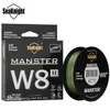 Linea treccia SeaKnight Marca MONSTERMANSTER W8 II 150M300M500M 8 fili Casting Filo intrecciato Pesca 15100LB Multifilamento liscio 230907