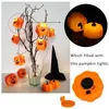 Candles 2pcslot Halloween Holiday Decoration Led Electronic Candle Pumpkin Light Yellow Flash 230907