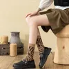 Chaussettes en coton léopard pour femmes, 10 paires, respirantes, décontractées, quotidiennes, rétro, couleur, mode automne 2023, pour filles