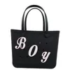 Uroki litery do Bogg Bag dekoracyjne literowanie 3D Akcesoria alfabetu Personalizowanie DIY Rubber Beach Tote Drop dostawa OT96A