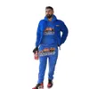 Tute da uomo Trasksuit da uomo Set sportivi Blu ricamo Logo Felpa con cappuccio Pantaloni Uomo Donna Pullover Felpe in pile Con cappuccio228C