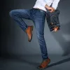 Men's Jeans 2021 CHOLYL Men Midweigth Stretch Spandex Denim Slim Fit Pants For Business Jean Blue And Black Colors275g