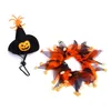 Cão vestuário roupas de halloween gato engraçado roupas de estimação role jogando terno bruxa chapéu abóbora colar festa ps2131 gota entrega casa jardim dhajn