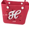 Accessoires voor schoenonderdelen Tas Charm Letter Compatibel met Boggs Beach Decoratief alfabet Inserts Handtas Tote Gepersonaliseerde Drop Deliver Otwnk