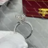 Anillo de diamante cuadrado de alta calidad S925, joyería para mujer, anillo de boda de diseñador, anillos de compromiso versátiles clásicos para regalo de Navidad