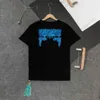 Modemärke klassiska män t skjortor löser bomullsmän kvinnor hög kvalitet t-shirt designers kort ärm bokstav oljefärg tees toppar