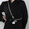 Gargantilla Cadena De Cintura Colgante De Plata Para Mujer Perla Moda Retro Rústico En Forma De Corazón Espejo Accesorios Para Cinturón