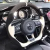 Hand sewn frosted car steering wheel cover suitable for Volkswagen Golf 7POLO GTI