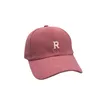 R Letter Designer Hat Plum Colored Hat, Versatile For Women in Spring and Summer, Ins Baseball Trendry Fashionable Sunscreen Patch, U9LV