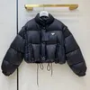 Jaqueta de inverno ao ar livre feminina moda clássico casual zíperes topos à prova de vento proteção contra frio outwear woemens puffer jaqueta nova high street down casacos tamanho s-l