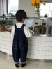 Rompers Spring Children's Pants Boys 'Casual Wide Loose Strap Fashion High Quality Baby Clothing 2 till 12 år gammal 230907