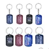 Keychains Lanyards 2024 Val Keychain Pendant Trump Rostfritt stål Lage Decoration Key Ring Creative Gift Drop Delivery Dhgarden DHGLS