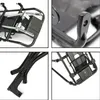 Composants de guidon de vélo Porte-vélos Vélo VTT Alliage d'aluminium Porte-bagages arrière Support d'étagère pour frein à disque Vbrake 230907