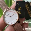 Reloj de pulsera de diseñador para mujer Acero inoxidable puro WW3A dw 36 mm 32 mm 28 mm oro rosa superior Reloj con movimiento de cuarzo Montre de252o