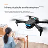 S85 DRONE 4K HD CAMERA Tre-sidigt infraröd hinder Undvikande RC Toy Helicopter Dron Professional Racing Camera Drone S85