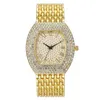 Relógios de pulso uthai relógio de quartzo lazer negócios liga banda de aço com diamante céu completo estrela retro personalizado feminino h64