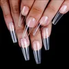 False Nails IAIZO 504pcs Nail Extension Tips For Artificial With Design Press On Coffin Acrylic Stiletto