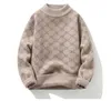 Męskie swetry w kolorze spersonalizowane wzory Zwycięzca Designer Ubrania moda swobodna gęsta ciepła wełna pulloversb Pełna rozmiar M-3xl