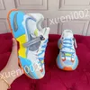 2023 Hot Luxury Designer Sneakers Pop Color Matching Running Shoes Thick Sole Trend Light Fashion All Match Color Cool Casual Lace-Up Dad Shoe FD221008