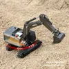 Diecast Model Car Huina Model Car Toy 164 1 50 Metal Alloy Excavator Diecast Static Model Truck Crawler Engineering Vehicle Collection Boy Gift230908