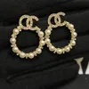 Boucles d'oreilles de créateur en or plaqué or pour femmes, marque de luxe, classiques, cadeaux de mariage, de noël et de vacances