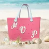 Schuhteile Zubehör Taschenanhänger kompatibel mit Bogg Einfügen dekorativer Alphabet-Schriftzug zur Personalisierung Ihrer Strandtasche Gummi Let Ote5W