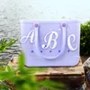 Pièces de chaussures Accessoires Lettrage décoratif pour sac Bogg Lettres de l'alphabet Décor Lettre Charms 3D Personnalisation Sac à main DIY Blanc Dro Otddr