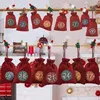 Weihnachtsdekorationen 10 Stück Holzklammern Jahr Party Dekoration PO Wandklammer DIY Ornamente für Zuhause Weihnachtsbaum 230907