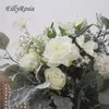 Wedding Flowers Eilyrosia Zielony biały bukiet ślubny da sposa dla panny młodej sztuczna druhna trzymająca Ramos de novia boda