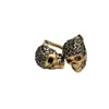 Stud Brand Fashion Jewelry for Women Anniversary Gift Punk Skullörhängen Guld Skeleton Vintage Design Stud286b