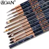 Nail Brushes BQAN Marbled Brush Gel For Manicure Acrylic UV Extension Pen Polish Painting Drawing Liner 230908