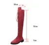 Sexy Lace Up Over The Knee Boots Women Autumn Winter Flat Heels Platform Gothic Shoes Female Long Thigh High Boots Fashion For girls party shoes 35-43