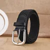 Ceinture élastique tissée décontractée pour hommes, pour l'entraînement en plein air, l'escalade, le travail, à la mode, pour femmes, associée à une ceinture en jean