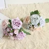Decoratieve Bloemen 8 Hoofden Rozen Kunstzijde Mode Rose Pioenbloem Flores Artificiales Voor Bruiloft Decoratie