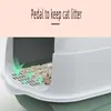 Other Cat Supplies Pet Litter Box Fully Enclosed Spillproof Deodorant Cat Toilet Two-Way Shovel Large Capacity Cat Toilet Litter Box Closed Sandbox 230908