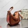 Luxury Women's Shoulder Bag Designer Hammocks Handbag Lowwe Leather Crossbody Tote Large capacity shopping bag for women