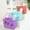 Sko delar tillbehör väska bokstav charms kompatibla med bogg väskor 2,75 tum stor storlek insats för dekorativ charm strand tote drop ot0ow