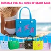 Pièces de chaussures accessoires breloques pour sac Bogg lettres sacs fourre-tout de plage en caoutchouc avec Alphabet livraison directe Otkly