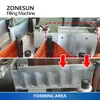 Zonesun Snap-Sachet Packaging Machine Fold Squeeze 패킷 충전 및 밀봉 기계 단일 복용량 부분 팩 ZS-FS180